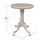 International Concepts Round 30 in Round Top Pedestal Table, 40.9 inH, Washed Gray Taupe, 30 in W, 30 in L, 40.9 in H K09-30RT-6B-2 - alternate 1